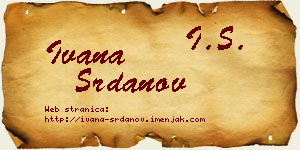 Ivana Srdanov vizit kartica